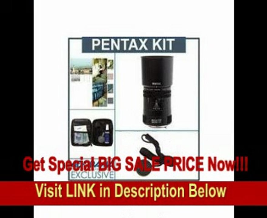 Pentax D-FA 100mm f/2.8 Macro WR (Weather Resistant) Auto Focus Lens Kit, U.S.A., with Tiffen 49mm Photo Essentials Filter Kit, Lens Cap Leash, Professional Lens Cleaning Kit, FOR SALE