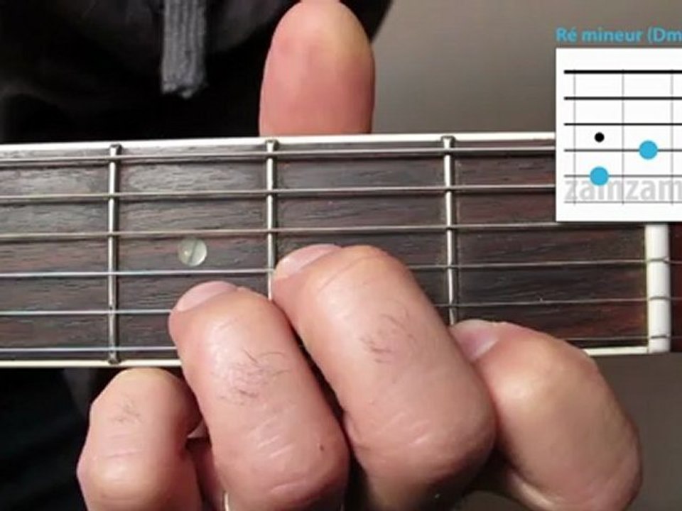 L'accord de Ré mineur  (accords 07) avec zamzam