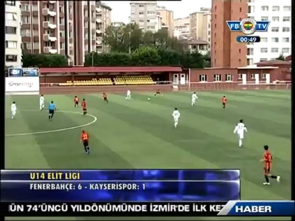 10 Kasım 2012 U14 Elit Akademi Ligi Fenerbahçe 6 - 1 Kayserispor