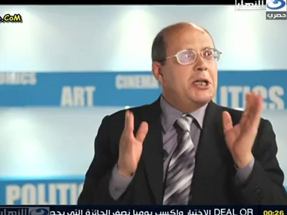 برنامج الحكم بعد المزاولة .... شاهد رد فعل الكاتب الصحفى ومنسق حركة كفاية عبد الحليم قنديل عندما يعلم أنه في قناة أسرائيلية .. ويرفض التعامل مع اسرائيل ...