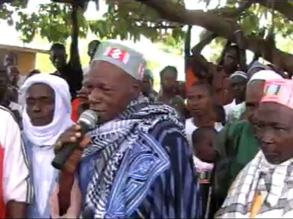 RECEPTION DU PRESIDENT CELLOU DALEIN A KOUNDARA