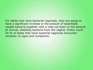 Early Detection and Prevention of Bacterial Vaginosis