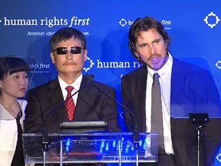 Christian Bale Presents Chen Guangcheng Human Rights First Award - Full Video