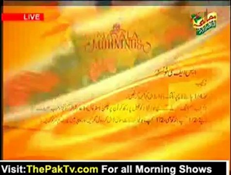 Masala Mornings with Shireen Anwar - 12th November 2012 - Part 3