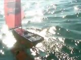 V070 offshore sailing with radio controlled canting keel model boat