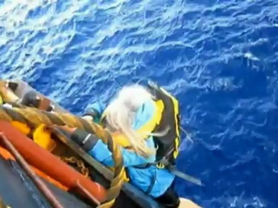 Dramatic sea rescue caught on camera