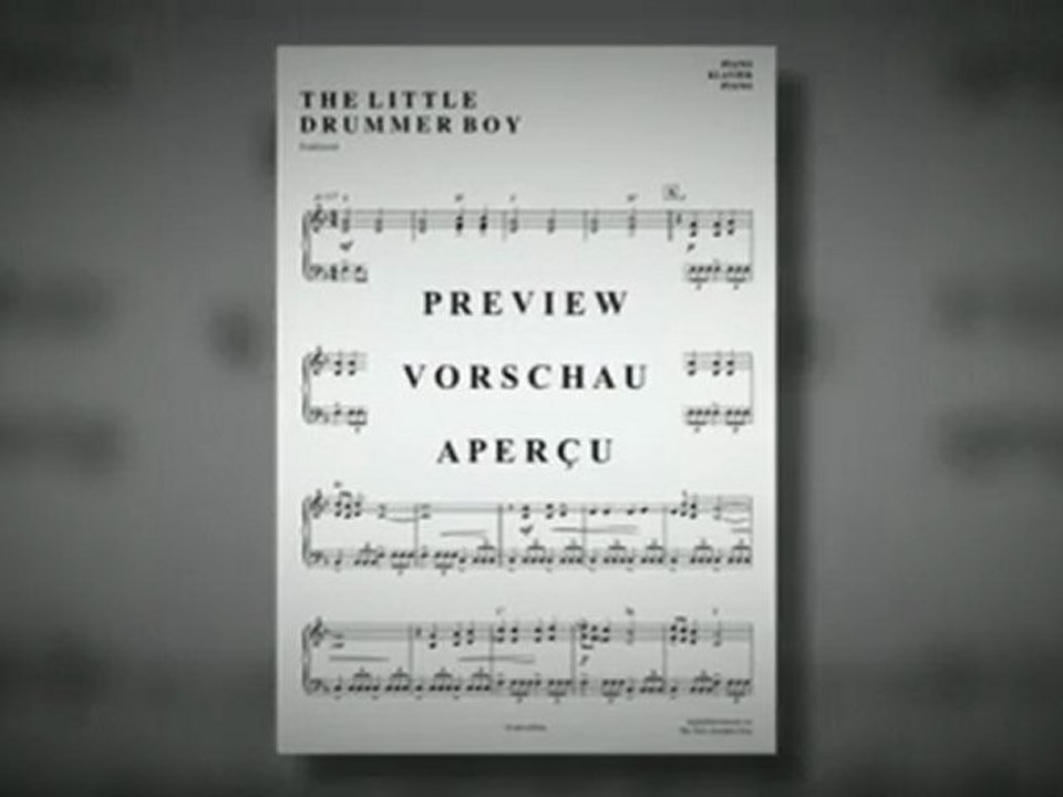 Noten bei notendownload - The little drummer boy (Christmas-Song)