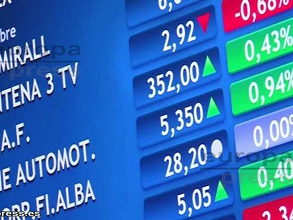 El Ibex entra en pérdidas a media sesión