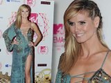Heidi Klum Shocks in Revealing Lace-Up Dress at MTV EMAs