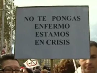 Madrid y Barcelona defienden en la calle la sanidad pública