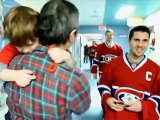 The Montreal Canadiens visit the Montreal Children's Hospital