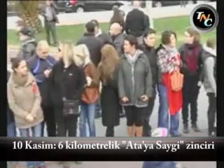 6 kilometrelik Ata'ya saygı zinciri