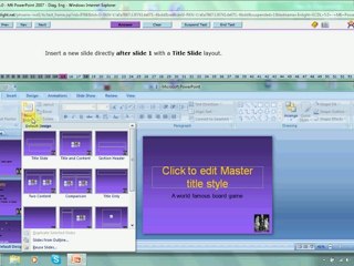 Powerpoint 2007 ICDL Diagnostic Test Video Solution