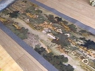 Famous "Riverside Scene at Qingming Festival" Painting Created Using Cross-Stitch