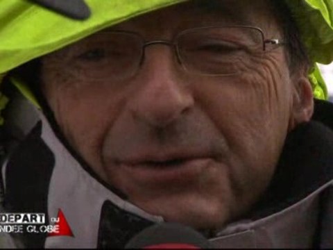 Vendée Globe 2012 : Dominique Wavre (Mirabaud) avant le départ