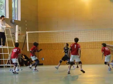 coupe de france volley ball benjamin AS Cannes face à Mougins