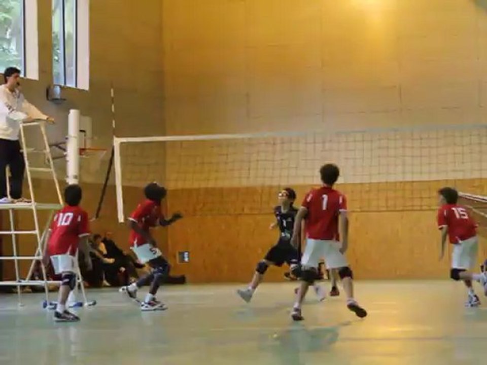 coupe de france volley ball benjamin AS Cannes face à Mougins