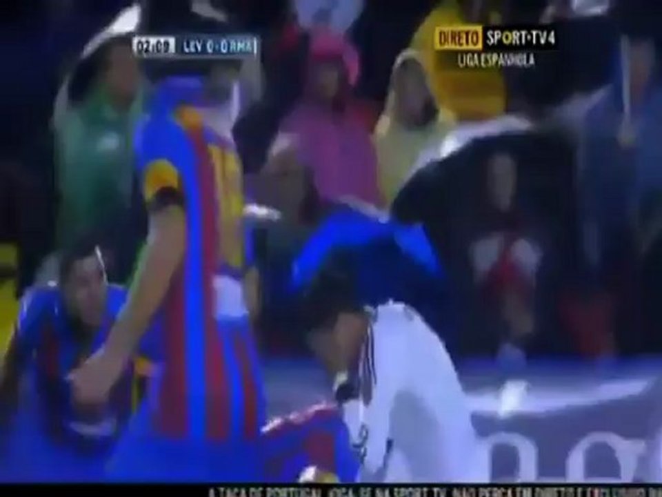 Footage of Ronaldo's injury.