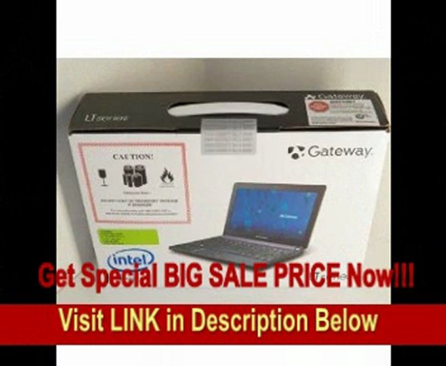[REVIEW] Gateway LT4008u 10.1 Netbook PC, Intel Atom Dual-Core N2600, 1.6GHz, 1GB, 320GB, Wireless, Webcam, River Black, Windows 7...