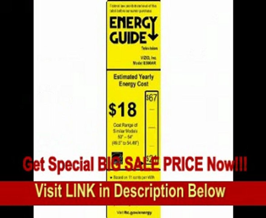 [BEST PRICE] VIZIO E502AR 50-inch 1080P Ambient Light Sensor 120Hz Smart LCD HDTV