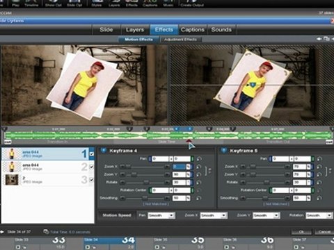 Видео урок Ключевые кадры. ProShow Producer