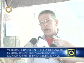Alcaldesa de Freites en huelga de hambre: “Estaremos aquí, no importa que se deteriore nuestra salud”