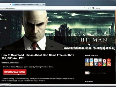 Get Free Hitman Absolution Game Crack - Xbox 360 / PS3 / PC