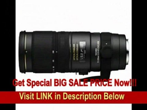 [BEST BUY] Sigma 70-200mm f/2.8 APO EX DG HSM OS FLD Large Aperture Telephoto Zoom Lens for Canon Digital DSLR Camera