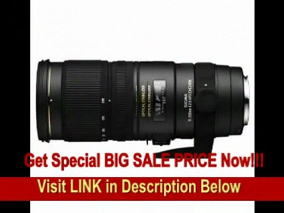 [BEST BUY] Sigma 70-200mm f/2.8 APO EX DG HSM OS FLD Large Aperture Telephoto Zoom Lens for Canon Digital DSLR Camera
