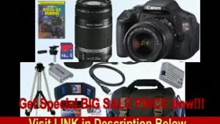 [SPECIAL DISCOUNT] Canon EOS Rebel T3i 18 MP CMOS Digital SLR Camera with EF-S 18-55mm f/3.5-5.6 IS II Zoom Lens & EF-S 55-250mm f/4.0-5.6 IS Telephoto Zoom Lens + 16GB Accessory Bundle!