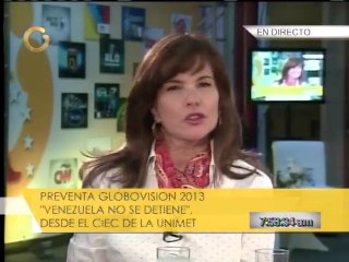 “Venezuela no se detiene”, preventa 2013, Maria Fernanda Florez: “Estamos aquí todavía, derechos, parados"