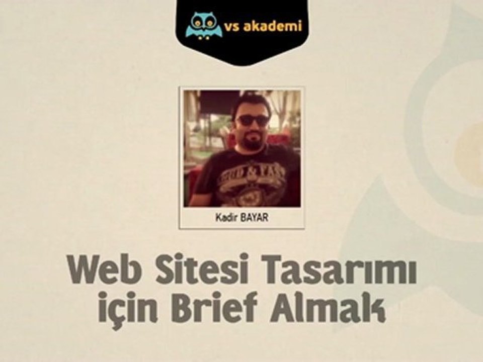 Web Sitesi Tasarımı için Brief Almak -  Online Video Eğitim Seti - Tanıtım