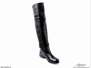 Зимние сапоги-ботфорты Lorelei на низком каблуке