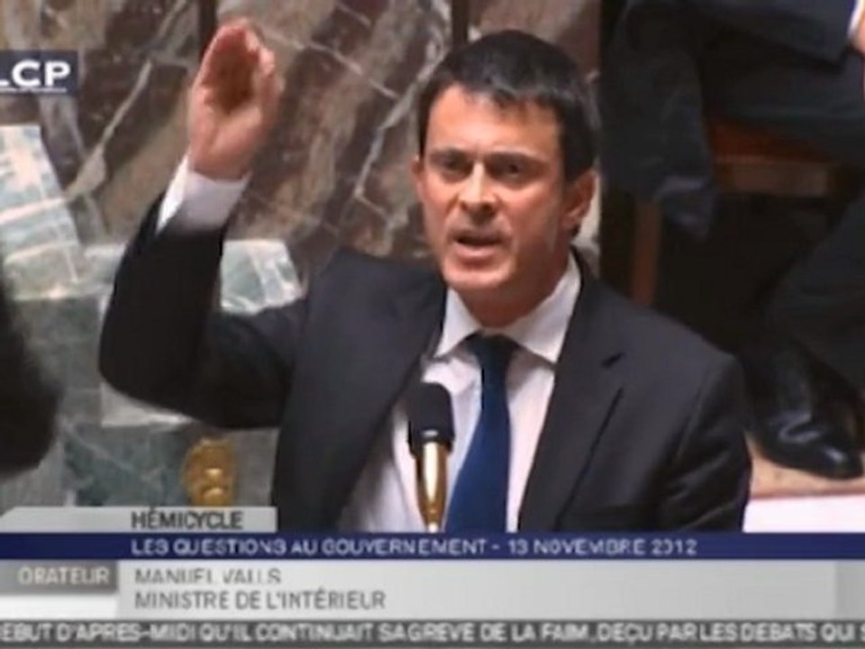 Valls à l'UMP : "L'esbroufe, l'échec, le terrorisme, c'est vous !"