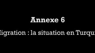 Migration - La situation en Turquie