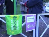 Action d'Europe Ecologie Les Verts Basse-Normandie de soutien avec les opposants de l'aéroport de Notre-Dame-des-Landes
