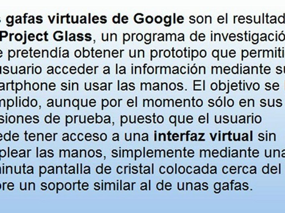 Descubre las gafas de Google