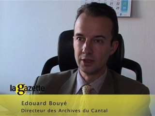 Edouard Bouyé, Directeur des Archives Départementales du Cantal