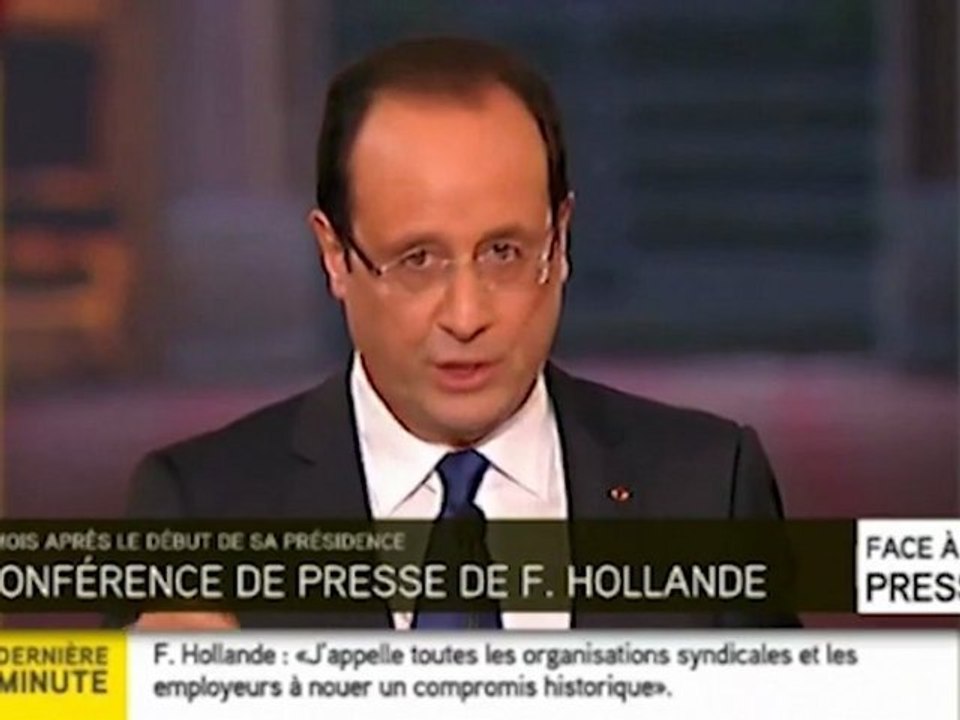 Hollande : "Moi Président, je suis..."