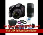 [REVIEW] Sony Alpha A65 SLT-A65VK A65VK SLTA65 24.3 MP Translucent Mirror Digital SLR With 18-55mm, 75-300 Sony Lenses BUNDLE with 16GB Card, Spare Battery, 57 in 1 Card Reader, 3 Piece Filter Kit, Deluxe Case