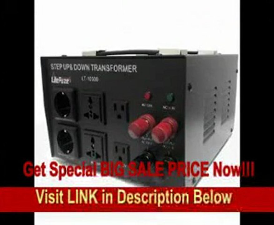 [REVIEW] LiteFuze LT-20000 20,000 Watt Heavy Duty Voltage Converter Transformer - Step Up/Down 110/120/220/240V - Patented Universal Output Socket - Circuit Breaker Protection Note: This unit needs to be hardw