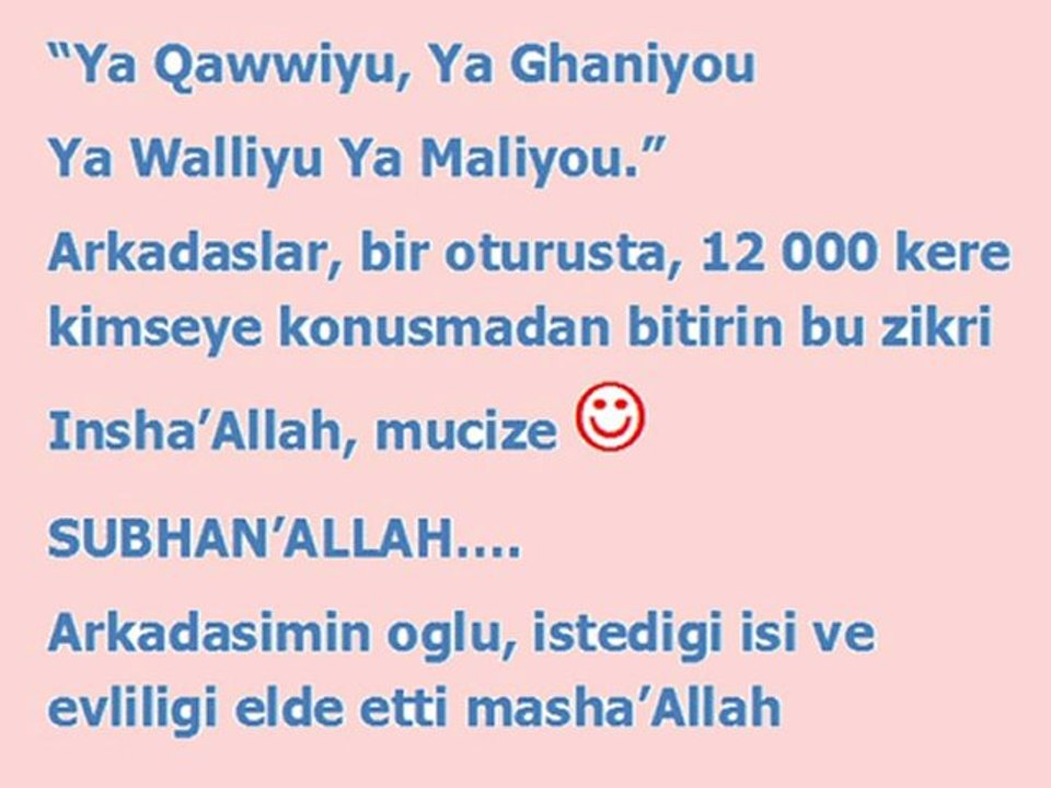 Yaa Qawiyyu Yaa Ghaniyyu Yaa Waliyyu Ya Maliyyu
