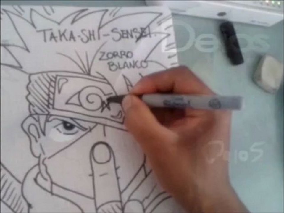 Anime Draw Naruto (KAKASHI SENSEI)1°Ensayo Pulsar
