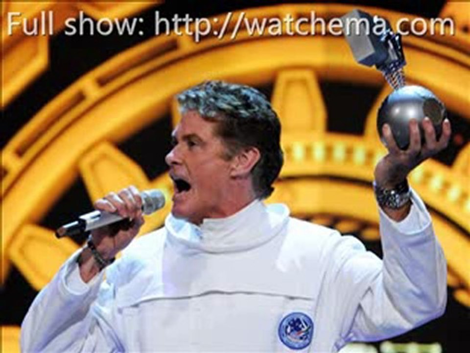 David Hasselhoff at 2012 EMA 2012 video