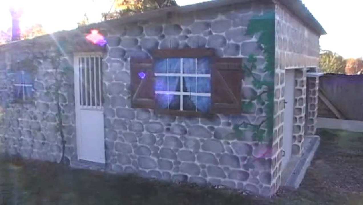 Fresque Trompe l'oeil Facade Garage (Psyko Culture)