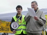 Antinucléaire : Yves Lenoir à la Prise de la Bastille d'iode ! Paris, 11 nov 2012
