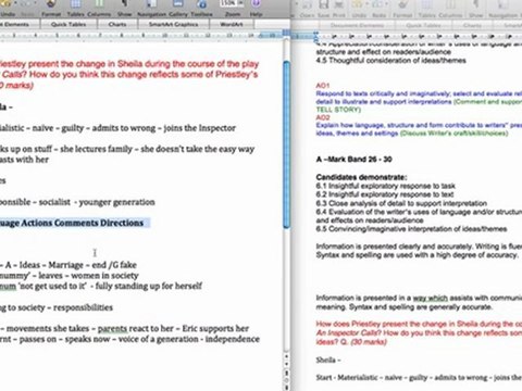 GCSE English Literature: AQA Modern Texts - Grade A Response (Section A)