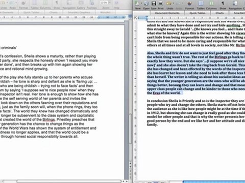 GCSE English Literature: AQA Modern Texts - Grade A & C Response Comparison (Section A)