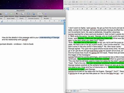 GCSE English Literature: Of Mice and Men - A grade planning for Section B (AQA Modern Texts)