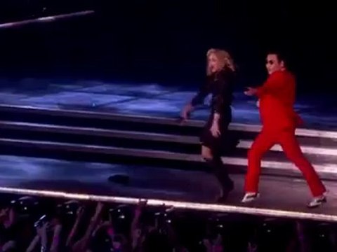 Madonna with Psy Music MDNA Tour in New York 13 November 2012